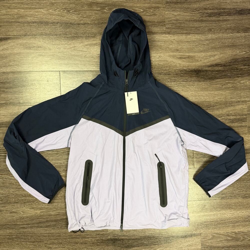 Nike Tech Woven Windrunner Jacket Obsidian Hydrangeas Men's M NWT HM7151-515